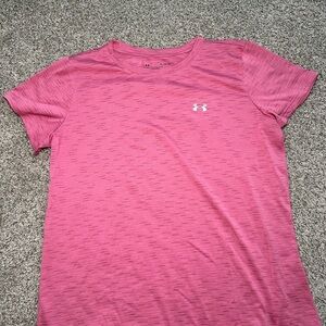 Under Armour Pink Fitted Short Sleeve T-Shirt